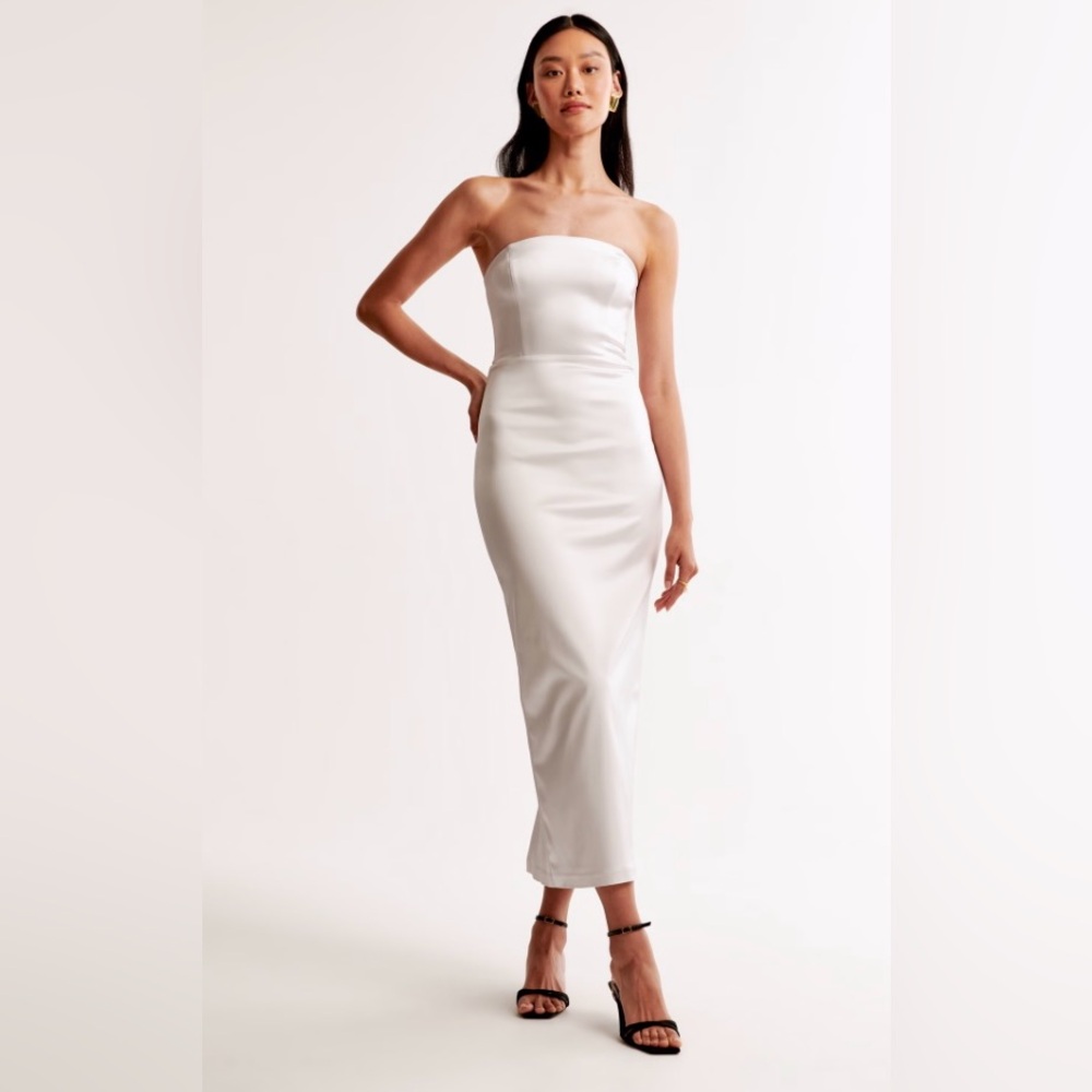 Abercrombie Satin Sculpt Maxi Dress